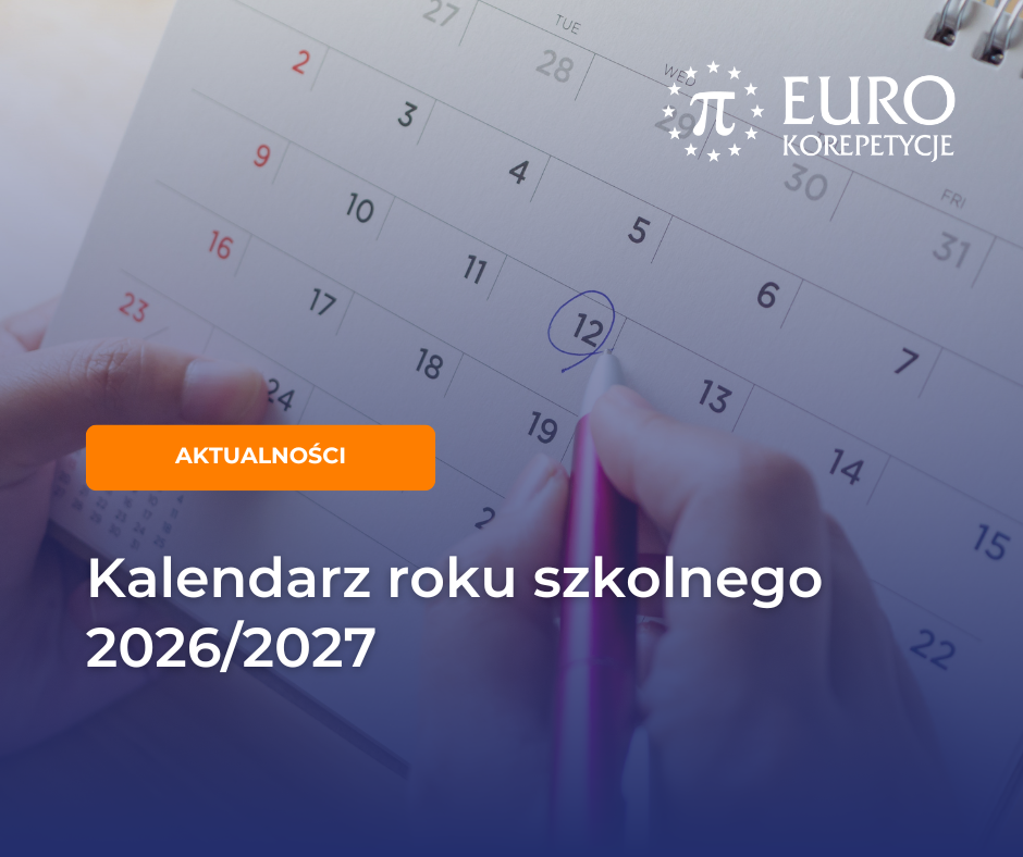 Kalendarz roku szkolnego - wolne terminy